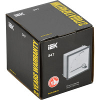 Амперметр IEK э47 2500/5а, класс точности 1.5, 72x72мм IPA10-6-2500-E