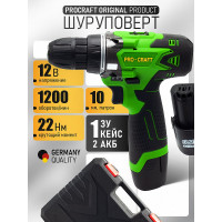Аккумуляторный шуруповерт PROCRAFT Industrial PA 12 Li PA12IND PA12Li IND