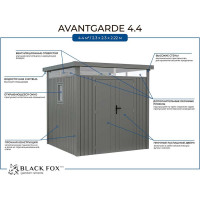 Сарай металлический Black Fox Avantgarde AnnaB