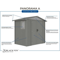 Сарай металлический Black Fox Panorama A AmyA