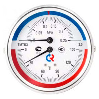 Термоманометр РОСМА ТМТБ-31Т.2 (0-150С) (0-1МПа) ДК80 L=64, G1/2, класс точности 2.5 D070-03334