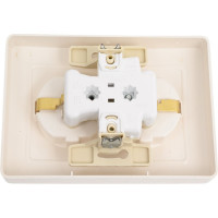 Двойная розетка Systeme Electric BLANCA с заземлением, без шторок, МОЛОЧНЫЙ BLNRS001022