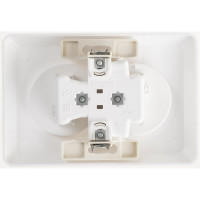 Двойная розетка Systeme Electric ЭТЮД, С/У, без заземления, со штороками, 16А, 250B, БЕЛЫЙ PC16-106B