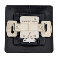 1-клавишный переключатель Systeme Electric BLANCA, С/У, cх.6, с подсветкой, антрацит BLNVS010616