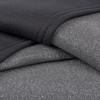 Комплект чехлов-маек на сиденья с подголовниками ARNEZI однотонный черный 6пр 00-01035847