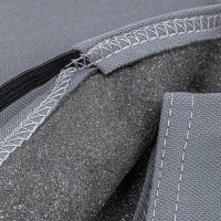 Комплект чехлов-маек на сиденья с подголовниками ARNEZI однотонный темно-серый 6пр 00-01035852