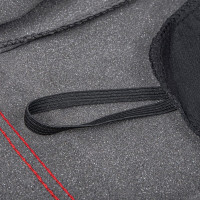 Комплект чехлов-рубашек на сиденья с подголовниками ARNEZI черный с красной строчкой, 8пр 00-01035834