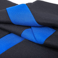 Комплект чехлов-рубашек на сиденья с подголовниками ARNEZI черный с синей полосой, 8пр A0508008