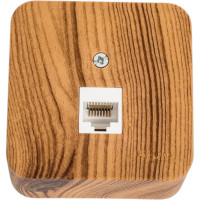 Компьютерная розетка Systeme Electric BLANCA О/У RJ45, категория 5E, ЯСЕНЬ BLNIA045005