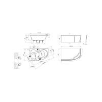 Передняя панель A для ванны Ravak ROSA 95 P 150 см белая CZ56100A00 00000021302