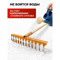 Грабли ООО Агростройлидер 12-ти зубые витые с черенком в сборе, L=1,15-1,24 м САД-08.04.2