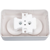 Розетка Systeme Electric Blanca о/у, двойная, без заземления, без шторок, 16а, 250в, алюминий BLNRA000203