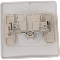 Розетка Systeme Electric Blanca с/у, без заземления, со шторками, 16а, 250в, молочный BLNRS000112