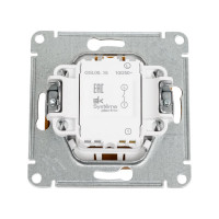 Механизм выключателя Systeme Electric Glossa нажимная кнопка, сх.1, 10ах, дерево дуб GSL000515