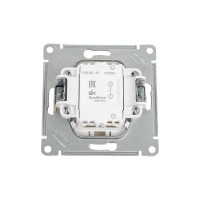 Механизм выключателя Systeme Electric Glossa нажимная кнопка, сх.1, 10ах, титан GSL000415