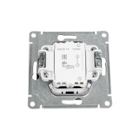 Механизм выключателя Systeme Electric Glossa нажимная кнопка, сх.1, 10ах, графит GSL001315