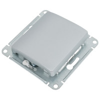 Механизм выключателя Systeme Electric Glossa нажимная кнопка, сх.1, 10ах, алюминий GSL000315