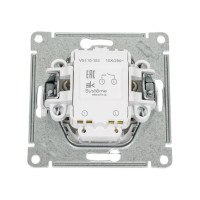 Механизм 1-клавишного выключателя с подсветкой Systeme Electric W59 10ах, белый VS110-153-1-86
