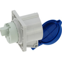 Встраиваемая розетка INPIN 32A/230V/1P+N+E/IP44, фланец 75x75 CA1395