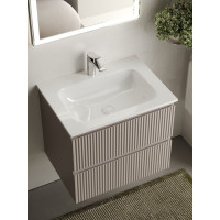 Подвесная тумба Sancos Snob R 590x445x500 мм, c двумя ящиками, оснащенными доводчиками, Doha Soft SNR60SM