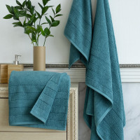 Набор махровых полотенец Verossa Milano Темно-бирюзовый, 70x140 см - 2 шт., 50x90 см - 2 шт., 500 г/м2 752366