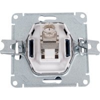 Компьютерная розетка Systeme Electric Atlasdesign аквамарин rj45, кат 6е ATN001186