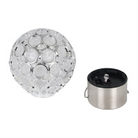 Подвесной фонарь на солнечной батарее INBLOOM шар, d8см, 1LED*RGB, 1.2V Ni-MH 2/3AAA 100mAh, акрил, сталь 483-024