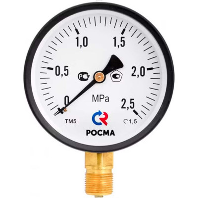 РОСМА Манометр общетехнический ТМ-510Р.00 (0-1.6МПа) ДК100 G1/2, класс точности 1.5 D070-00124