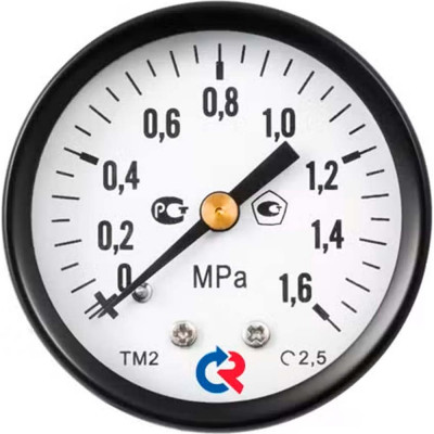 Общетехнический манометр РОСМА ТМ-210Т.00 (0-1МПа) ДК50 М12х1.5, класс точности 2.5 D070-04591