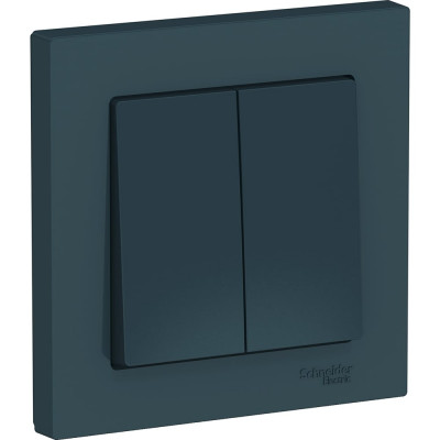 Systeme Electric ( Schneider Electric) AtlasDesign Изумруд Выключатель 2-клавишный сх.5, 10АХ, в сборе SE ATN000852