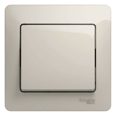 Systeme Electric ( Schneider Electric) Glossa 1-клавишный выключатель,сх.1,10ax, в сборе, молочный GSL000912
