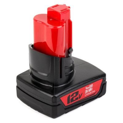 TopOn Аккумулятор для Milwaukee. 12V 3.0Ah (Li-Ion) PN: 48-11-2401. TOP-MIL-12-3.0