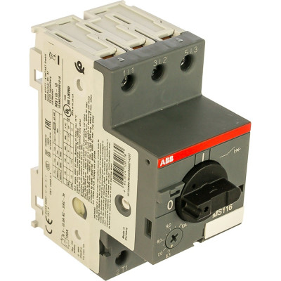 Автоматический выключатель защиты двигателя ABB MS-116-10.0 50kA 1SAM250000R1010