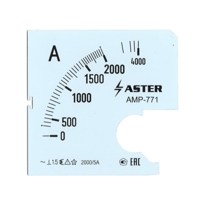 Шкала к амперметру AMP-771 ASTER SC771-2000