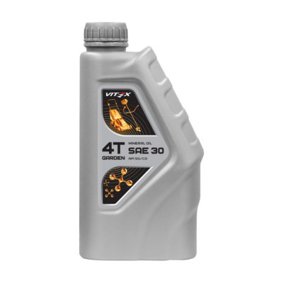 VITEX Масло Garden 4T SAE 30 API SG/CD моторное минер /1л/ V334501