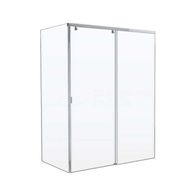 Душевой уголок Cerutti SPA Marbella-120R 80x120см без поддона, профиль хром, стекло прозрачное 7912
