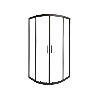 Душевой уголок Cerutti SPA VIVA-90B 90x90 см без поддона, стекло прозрачное, профиль черный 8413