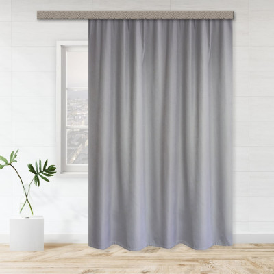 Портьерная штора witerra жаккард двусторонний серый 190x275 см 1 шт 100048