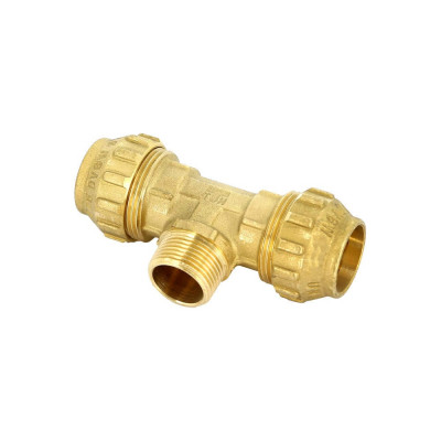 Обжимной тройник Tiemme Н, 25х3/4"х25 3400069