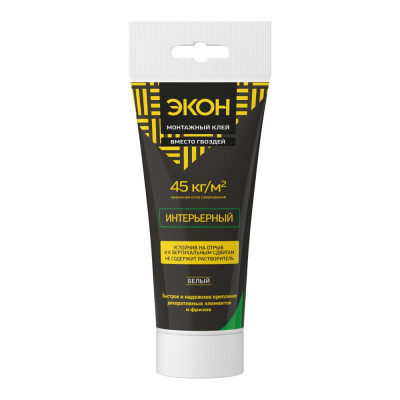 Монтажный герметик клей интерьерный, 200г Экон 1378330