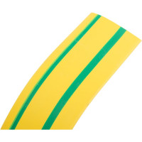 Трубка термоусадочная T-BOX 20/10 желто-зеленый 10м КВТ 65640