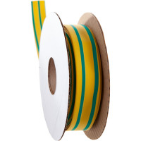 Трубка термоусадочная T-BOX 16/8 желто-зеленый 10м КВТ 65633