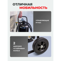 Передвижной пескоструйный аппарат напорного типа (бак 19 л, 170-566 л/мин, 4-8,5 атм) Forsage F-SB5(7394)