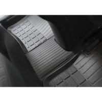 Литьевые коврики в салон автомобиля Rival для Hyundai Solaris I седан, хэтчбек 2010-2017/Kia Rio III седан, хэтчбек 2011-2017, резина, без крепежа, 5 шт., 62305001