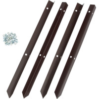 Оцинкованная грядка Greengo 195x100x34 см, шоколад 1822872