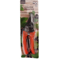 Секатор Greengo 7", 17 см, оранжевая рукоять 150781
