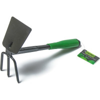 Комбинированная мотыжка Greengo 29 см, пластиковая зеленая рукоять 150709