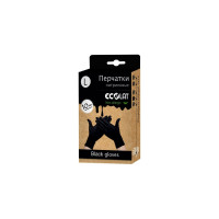 Нитриловые перчатки EcoLat черные, 10 шт./уп., размер L 74740/L