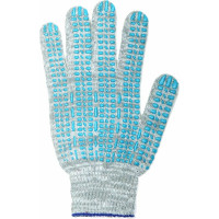Перчатки АНТЕЙ ПЛЮС Стандарт, ПВХ-протектор, 10 класс вязки, 116 текс 48-51г, пестрые, 250 пар 016