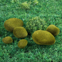 Искусственный мох Greengo Камни 6 шт., ассорти: 2 больших, 2 средних, 2 маленьких 5200604